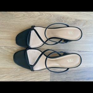 ZARA strappy mid height heels